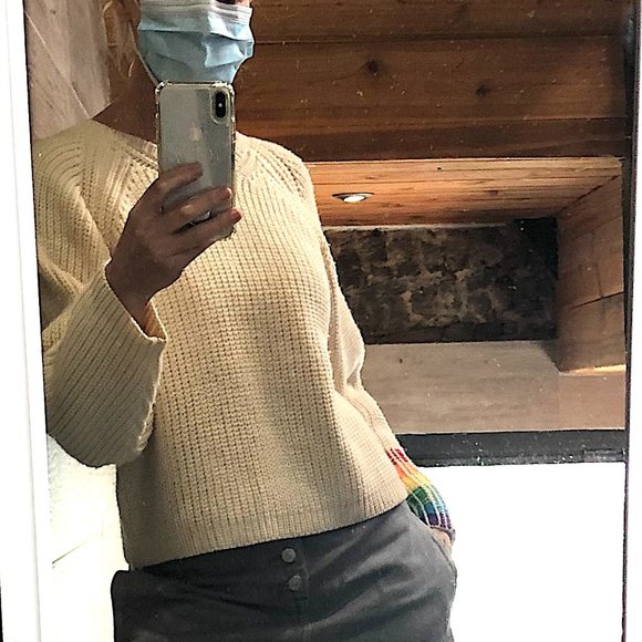 YOHJI YAMAMOTO Y's SWEATER. 100% WOOL but not at all itchy. Org $695 - Picture 11 of 12